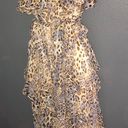 Bardot Rumi Leopard Animal Print Midi Strapless Spring Dress Womens Medium 8 Photo 1