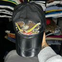 American Eagle Vintage Leather “God Bless America”  Motorcycle Hat Sz O/S Photo 3