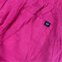 Gap  Linen Short Women XXL Pink 3” Stretch Pull On Pockets Summer Casual Rayon Photo 9