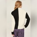 Rachel Antonoff Black & White Cookie Sweater Mock Neck Knit size Medium Photo 2