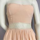 Ethereal INTRO Strapless Dress Lace High‎ Low Juniors Small Romantic  Fairycore Photo 5