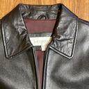 Liz Claiborne Woman’s black leather coat motorcycle small  Photo 3