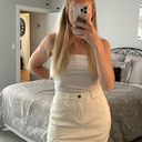 NWT White denim skort size large Photo 3