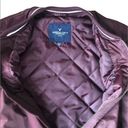 American Eagle  AEO Bomber Full Zip Jacket Burgundy Size M Quilted Lining Y2K Photo 3