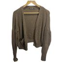 SheIn  Women's Essnce Drop Shoulder Open Front Cardigan Coffee Brown M Photo 1