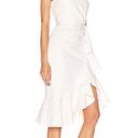 Cinq à Sept  Ruffle Angela Dress in White 0 Womens Bridal Cocktail Photo 3