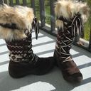 Muklucks Fur mukluks reindeer pattern winter snow boots Photo 3