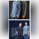 Jason Wu EVA AIR unisex long sleeve pullover shirt top size small blue Photo 1