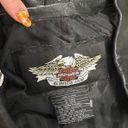 Harley Davidson  Studded Swarovski Crystals Leather Vest Top Photo 1