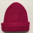 Coach Women's Classic Ribbed Tonal Patch Cuff Beanie Pink Photo 4