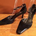 Coldwater Creek Black Suede and Leather Trim Ankle Wrap Shoes  Size 7 Photo 8