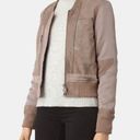 All Saints | Craddock Suede Bomber Jacket Size 00 Photo 0