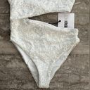 Beach Riot  x REVOLVE Selena Lace Bridal One Piece Swimsuit, White Size XS NEW Photo 6