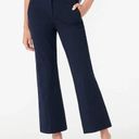 J.Crew Hayden Kickout Crop Pants Womens Sz. 10 Navy Bi-Stretch Cotton Workwear Photo 0