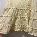 American Eagle Yellow Tiered V Neck Tank Top Size Medium Photo 1