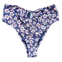 Free People NWT Bec & Bridge  Violetta Ring High Bikini Bottoms Navy Floral Photo 3