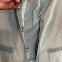 Nine West Vintage  Leather Jacket Powder Blue Size Large. Photo 9