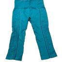 Leonisa Shapewear biker High Waisted and Butt lifter teal size small Blue Photo 2