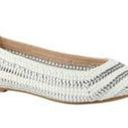 ALDO 💕💕 Treleven White & Silver Woven Flats Photo 0