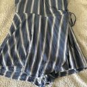 Hollister Tie Front Blue White Stripe Romper Photo 2