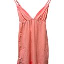 Victoria's Secret Babydoll Coral Slip Dress Lingerie size Small Satin Details Photo 0