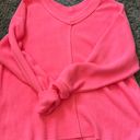 Aerie Pink V-Neck Sweater Photo 0