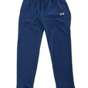 Under Armour  Pants Womens Medium Solid Blue Joggers Fitted Athletic Stretch Photo 0