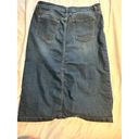 Krass&co NY& modest denim midi length button front jean skirt 12 Photo 3