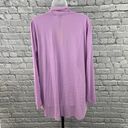 Gibson  x Living in Yellow Claire Ribbed Cardigan Purple Photo 3