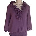 AB Studio  lavender layered blouse Photo 0