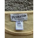 Pendleton  Top Women’s Size XXXL 3XL Yellow Crew Neck Comfort Fine Knit Cotton​​ Photo 3