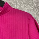 Joanna Plus Womens Vintage Pink Ribbed Short Sleeve Turtleneck Sweater Photo 1