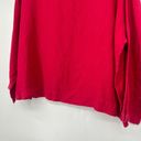 Bryn Walker  100% Linen Top Red Oversized Lagenlook Long Dolman Sleeves Size M Photo 7