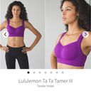 Lululemon  Ta Ta Tamer lll Tender Violet Activewear Sports Bra Size 32C Photo 5