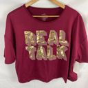 BCBGeneration 4/$25  Real Talk Cropped Boxy fit tshirt size XL Photo 0