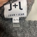 John + Jenn NWT  Varsity Stripe Mock Neck Sweater Photo 7