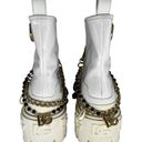 Dolce & Gabbana  Calfskin Patent Leather Ankle Boots With Bejeweled Chain Photo 12