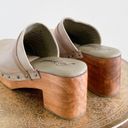 Free People Calabasas Taupe Leather Clogs Photo 4