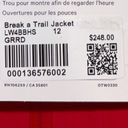 Lululemon  Break a Trail Jacket Grenadine Red sz 12 Photo 5