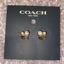 Coach NWT Gold Tone  Earrings Photo 0