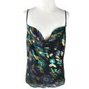 Revolve  Lovers and Friends Sleeveless Blouse Cami Metallic Floral Multi Small Photo 6