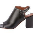 Givenchy studded black leather slingback mules slides sandal mismatched 35 36 Photo 1