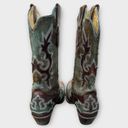 Corral Turquoise Inlay Leather Cowboy Boots Photo 9