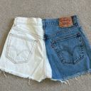 Levi's Vintage  505 high rise Two-Tone Reworked Cut Off
Denim Shorts Photo 1