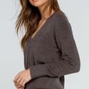 Full Tilt Cozy Button Womens Cardigan - Charcoal Photo 1