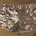 Spirit Halloween Silver sequin shorts  Photo 0