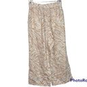 Cynthia Rowley  Linen Animal Print Crop Wide Leg Pants Size Medium Photo 2