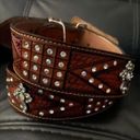 Western Cowhide Belt Brown Photo 1