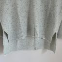 Nine West NWT  Women’s V Neck Tunic Sweater Light Blue Gold Shimmer Size Medium Photo 8