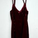 Lush Clothing Lush Women Red Velvet Halter Neck Sleevless Mini Dress Size Medium Photo 2